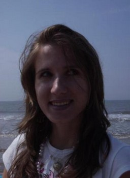 Foto Sanne Gresnigt aan het strand aug'06